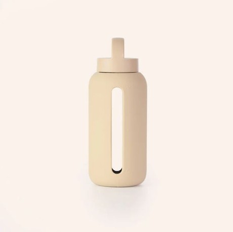 Glastrinkflasche | MAMA BOTTLE | Hydratations-Tracker | Sand from Glow - the store