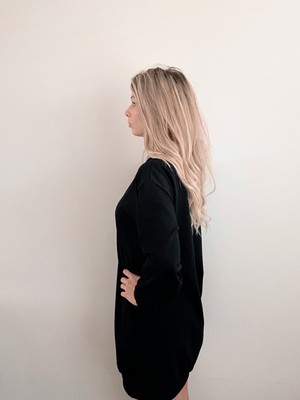 Pullover Kleid – Schwarz from Glow - the store