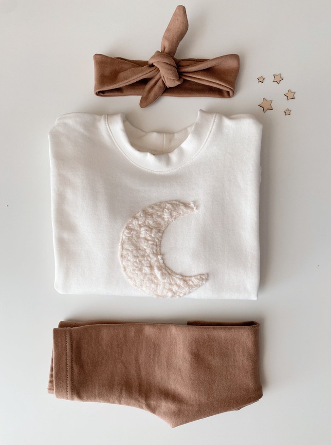 Oversize-Pullover Moon – Ecru from Glow - the store