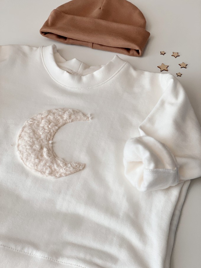 Oversize-Pullover Moon – Ecru from Glow - the store