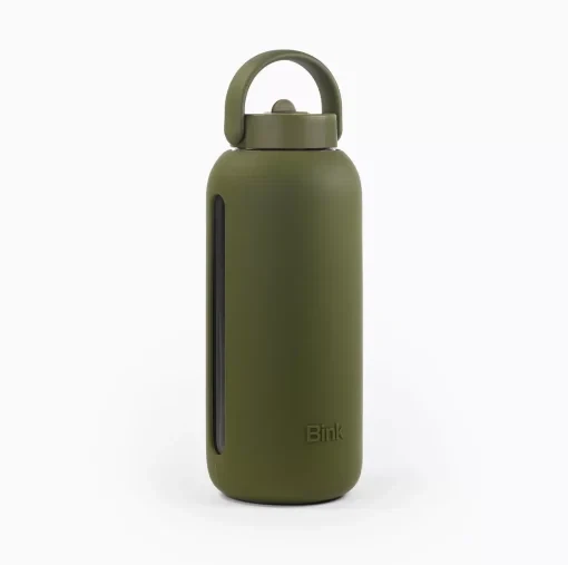 Trinkflasche aus Glas | GROSSE FLASCHE | 1000ml | Grün from Glow - the store