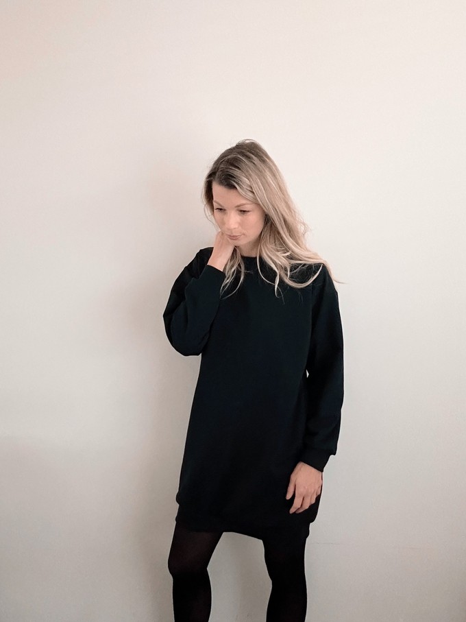 Pullover Kleid – Schwarz from Glow - the store