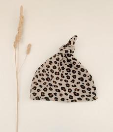 Neugeborene Knopfmütze Bio-Baumwolle – Leopard from Glow - the store