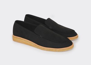 JOAN vegan suede loafers | BLACK from Good Guys Go Vegan