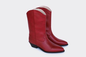 DAKOTA High Top Vegan western boots | RED from Good Guys Go Vegan