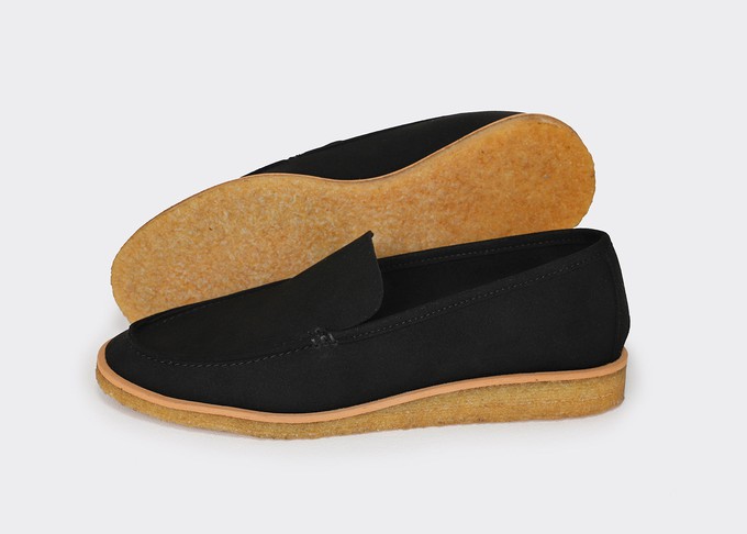 JOAN vegan suede loafers | BLACK from Good Guys Go Vegan