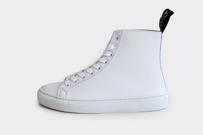 WACK vegan high top sneakers | WHITE from Good Guys Go Vegan