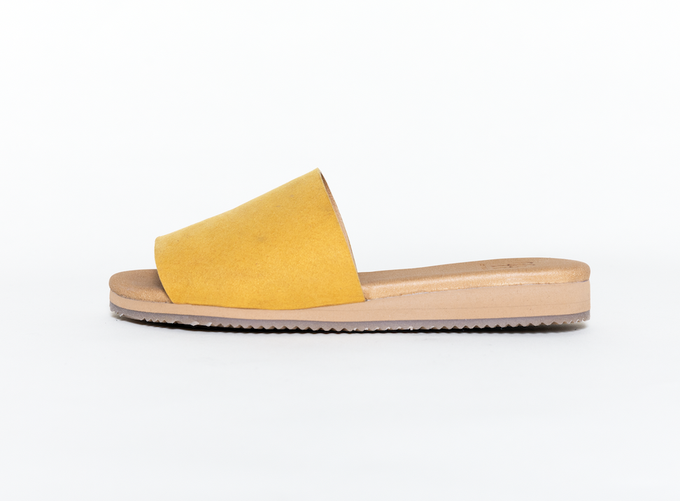 BOB mustard slide-on | warehouse sale from Good Guys Go Vegan