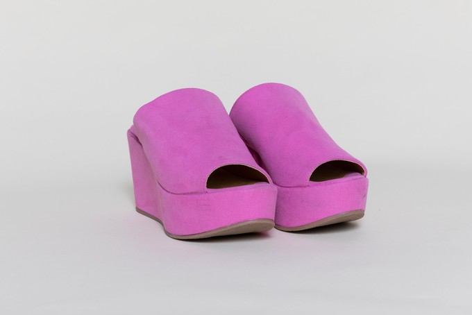 CORY Fuschia vegan platform shoes| warehouse sale from Good Guys Go Vegan