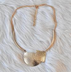 Circle and Cube Golden Necklace from Grab Your Garb