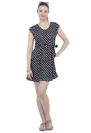 Short black dress with side tie from Grab Your Garb