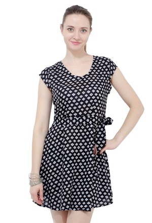 Short black dress with side tie from Grab Your Garb