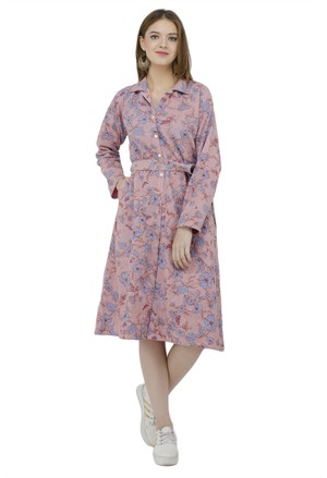 Floral Light Pink Jacket Dress from Grab Your Garb