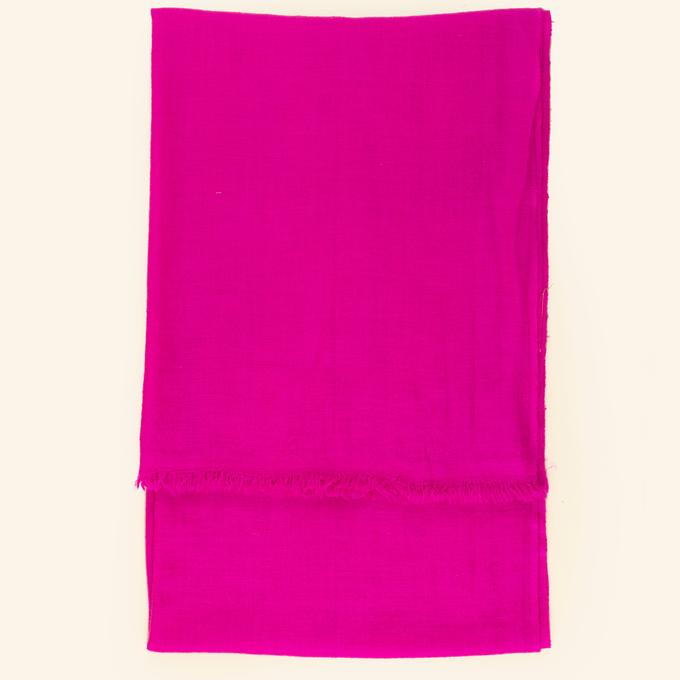 Fuchsia Pink Cashmere Scarf from Heritage Moda