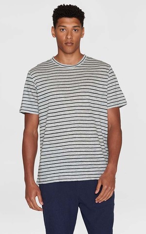 T-shirt Regulare Striped Linen from Het Faire Oosten