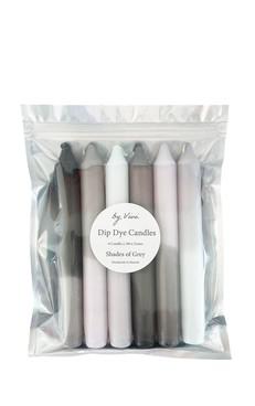 Candles Dip Dye – Shades Of Grey via Het Faire Oosten