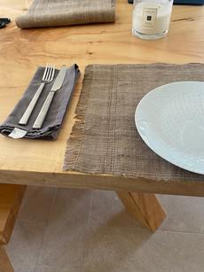 Handloom Place mats - Made of Himalayan Nettle fabric - Rustic via Himal Natural Fibres