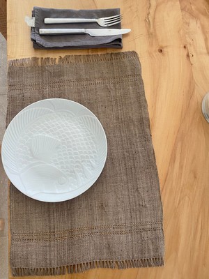 Handloom Place mats - Made of Himalayan Nettle fabric - Rustic from Himal Natural Fibres