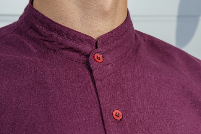 3 or 4 Pack - Hemp and Organic cotton collared or Collarless shirt. from Himal Natural Fibres