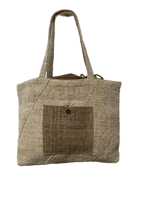 Organic Hemp Beach Bag // Ladies natural hand bag from Himal Natural Fibres