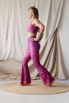 Flared leggings Bloemendans via Hoessee