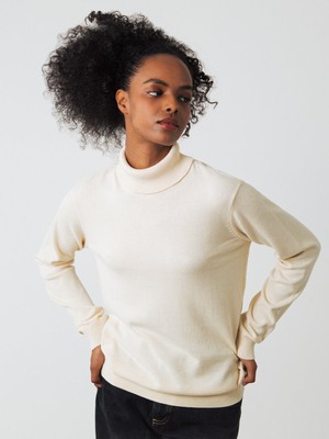 Rollkragenpullover Frauen from Honest Basics