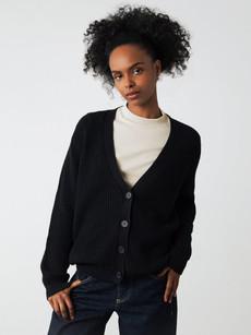Grobe Strickjacke via Honest Basics