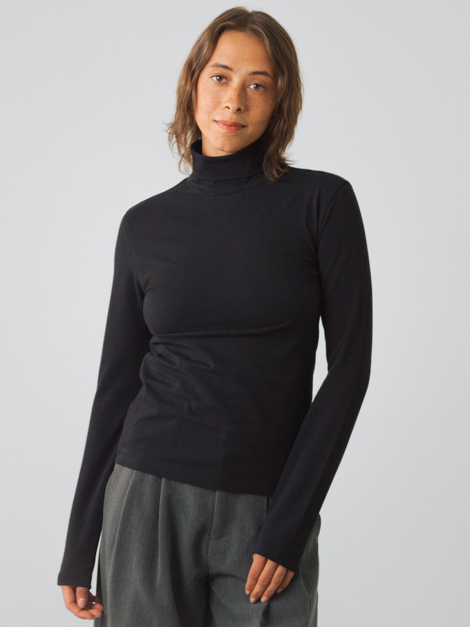 Jersey-Rollkragenpullover from Honest Basics