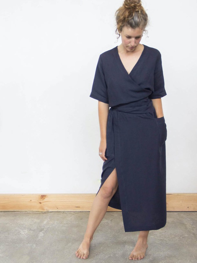 Coimbra Wrapskirt Navy from Ida&Volta