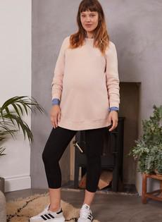Holly Organic Cotton Maternity Sweatshirt via Isabella Oliver