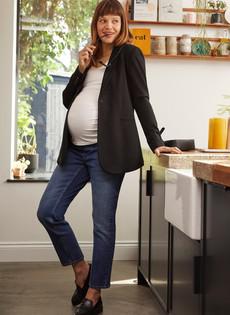 Over the Bump Organic Maternity Boyfriend Jeans via Isabella Oliver