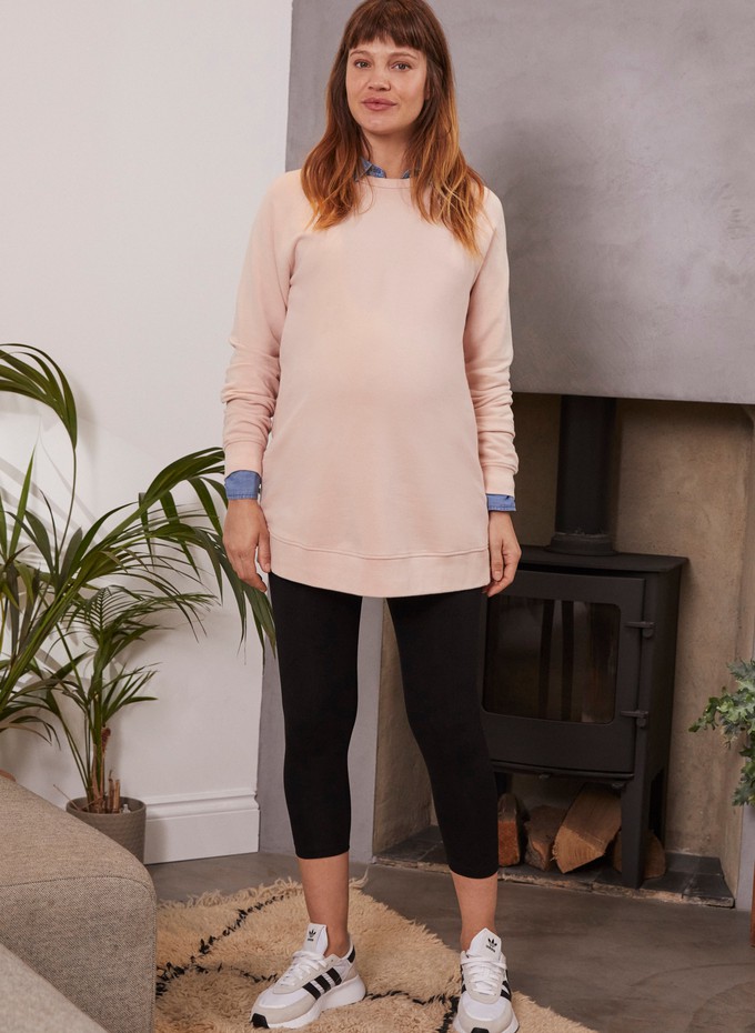 Holly Organic Cotton Maternity Sweatshirt from Isabella Oliver