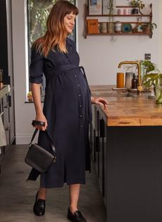 Kelsy Maternity Dress with TENCEL™ via Isabella Oliver