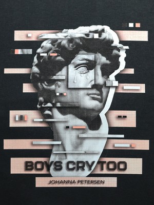 BLACK - BOYS CRY TOO - SWEATSHIRT from JOHANNA PETERSEN