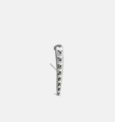 Unisex stud earring Bunaken | Sterling Silver - White Rhodium from Joulala