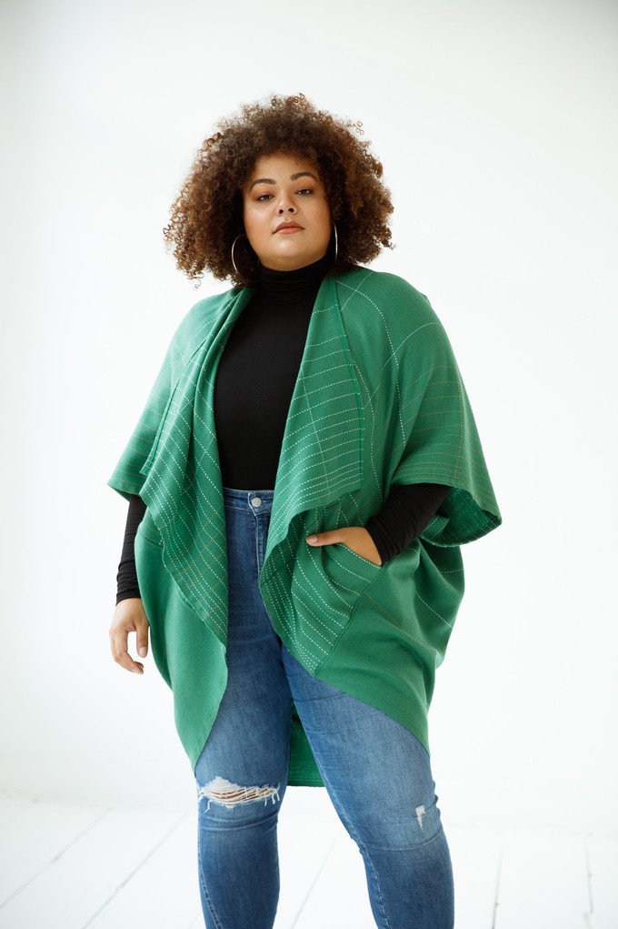 JULAHAS+ Wool Kimono Warm Jade from JULAHAS