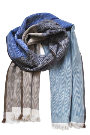NEW! Wool SCARF Dash Blue from JULAHAS