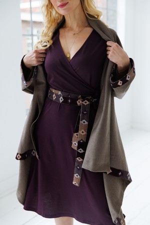 NEW! Wool Cape Coat Cocoon Taupe from JULAHAS