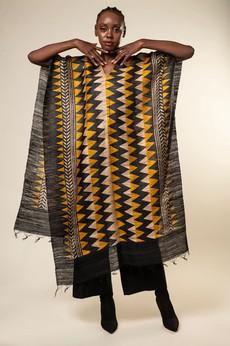 NEW! 3-in-1 Peace Silk Poncho Chevron via JULAHAS