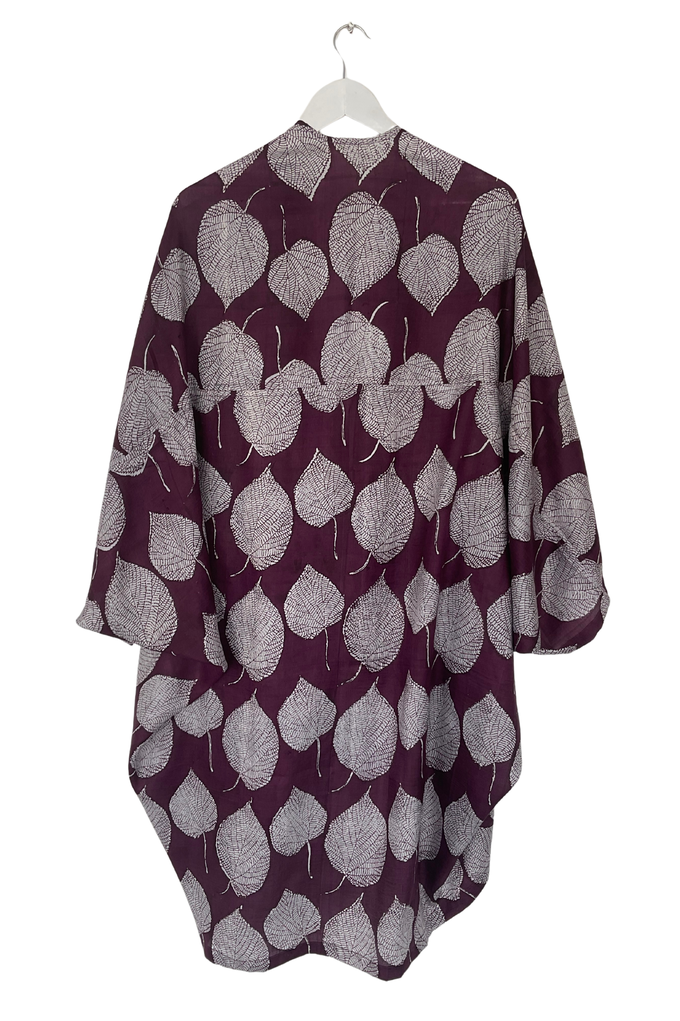 NEW! Peace Silk Kimono Purple Bodhi from JULAHAS