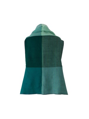 PETITE Light Wool Cape Fusion Green from JULAHAS