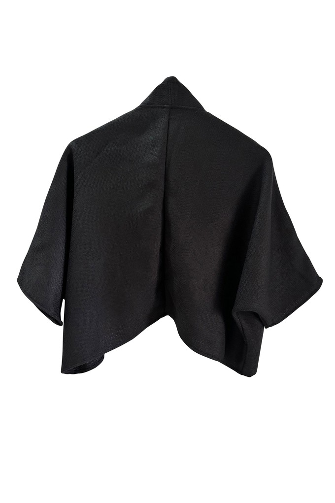 NEW! Wool Waterfall Bolero Black Honeycomb from JULAHAS