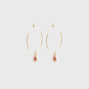 Pearl creole earrings | gold plated from Julia Otilia