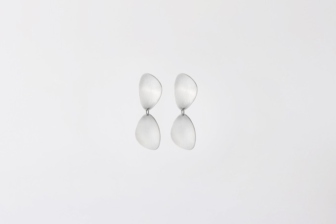Örskär | mat stud earrings silver from Julia Otilia