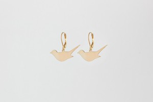 Diving bird earrings gold plated SALE from Julia Otilia