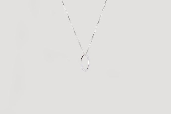 Infinity necklace | matte silver from Julia Otilia