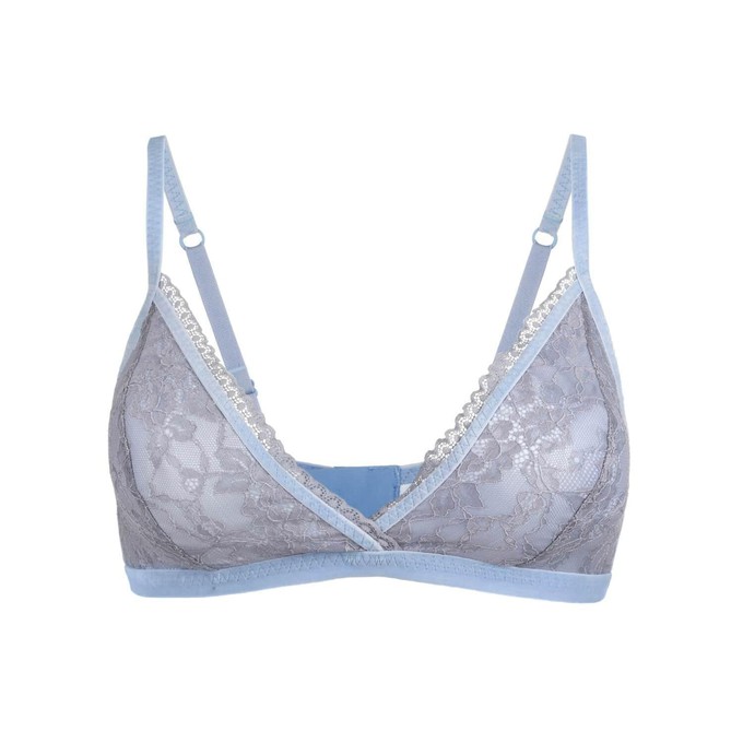 Serenity - Lace Organic Cotton & Silk Bralette from JulieMay Lingerie