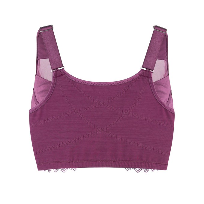 Project Cece Claret Silk Back Support Cotton Sports Bra Multiple colors available