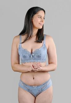 Ashley Embroidery Silk & Organic Cotton Supportive Bra via JulieMay Lingerie
