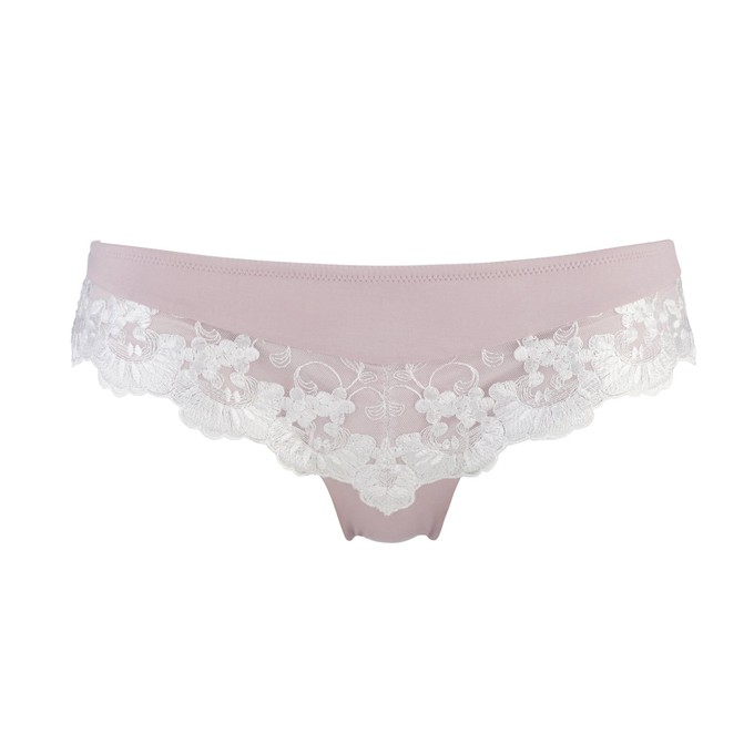 Marshmallow - Silk & Organic Cotton Brief from JulieMay Lingerie